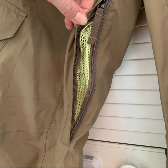 Burton Enlo Dryride Snowboard Pants Olive-Brown Cargo Ski Snow Womens Large - Picture 6 of 16